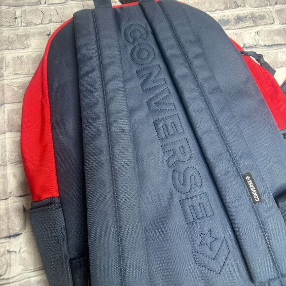 NWT Converse All Star Boys Varsity Backpack Laptop Sleeve ONE SIZE (Navy/Red) - Picture 9 of 15